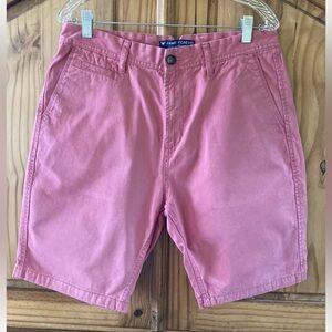 Men's Fame Forever pink flat front chino Bermuda shorts size 34